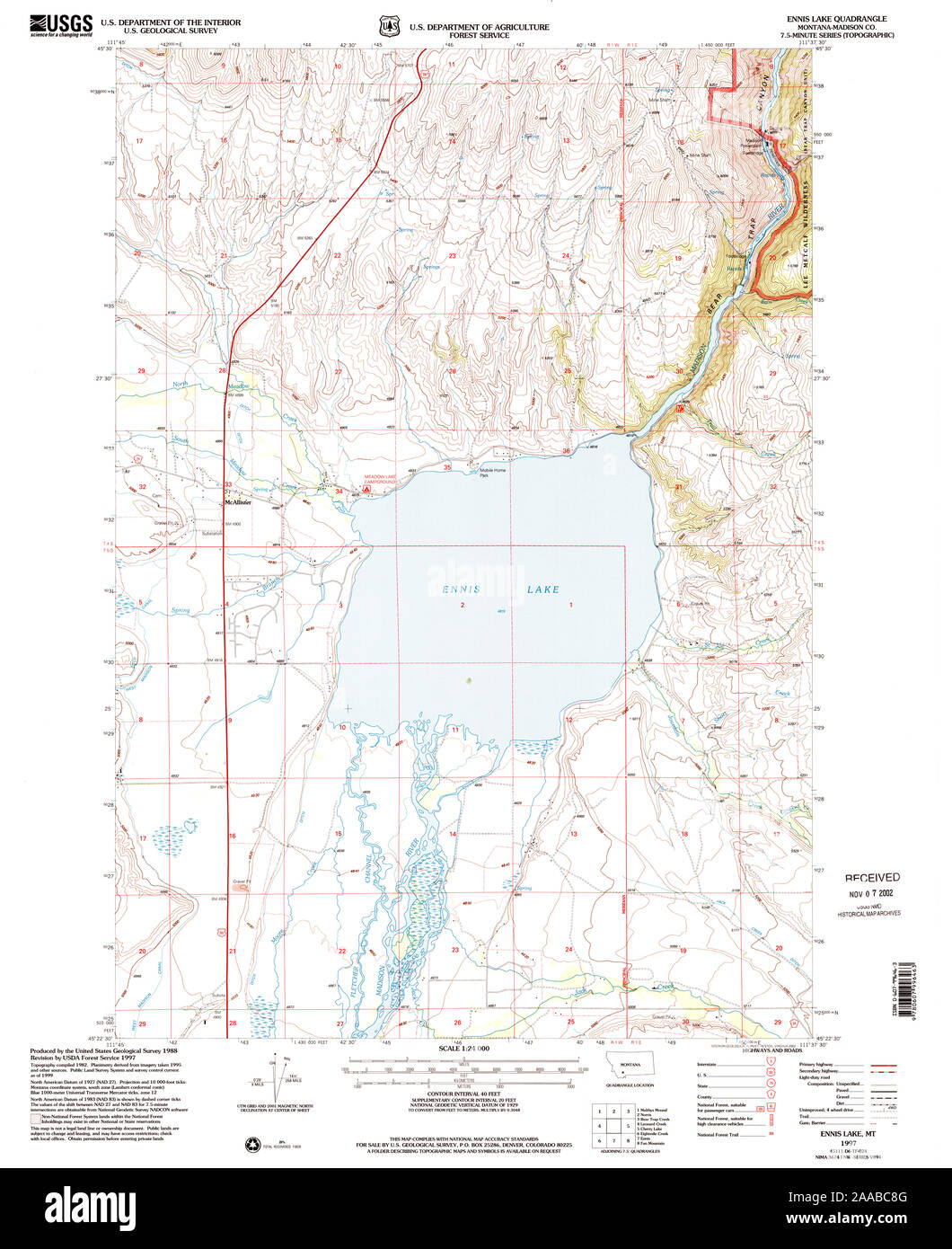 Ennis montana map hires stock photography and images Alamy