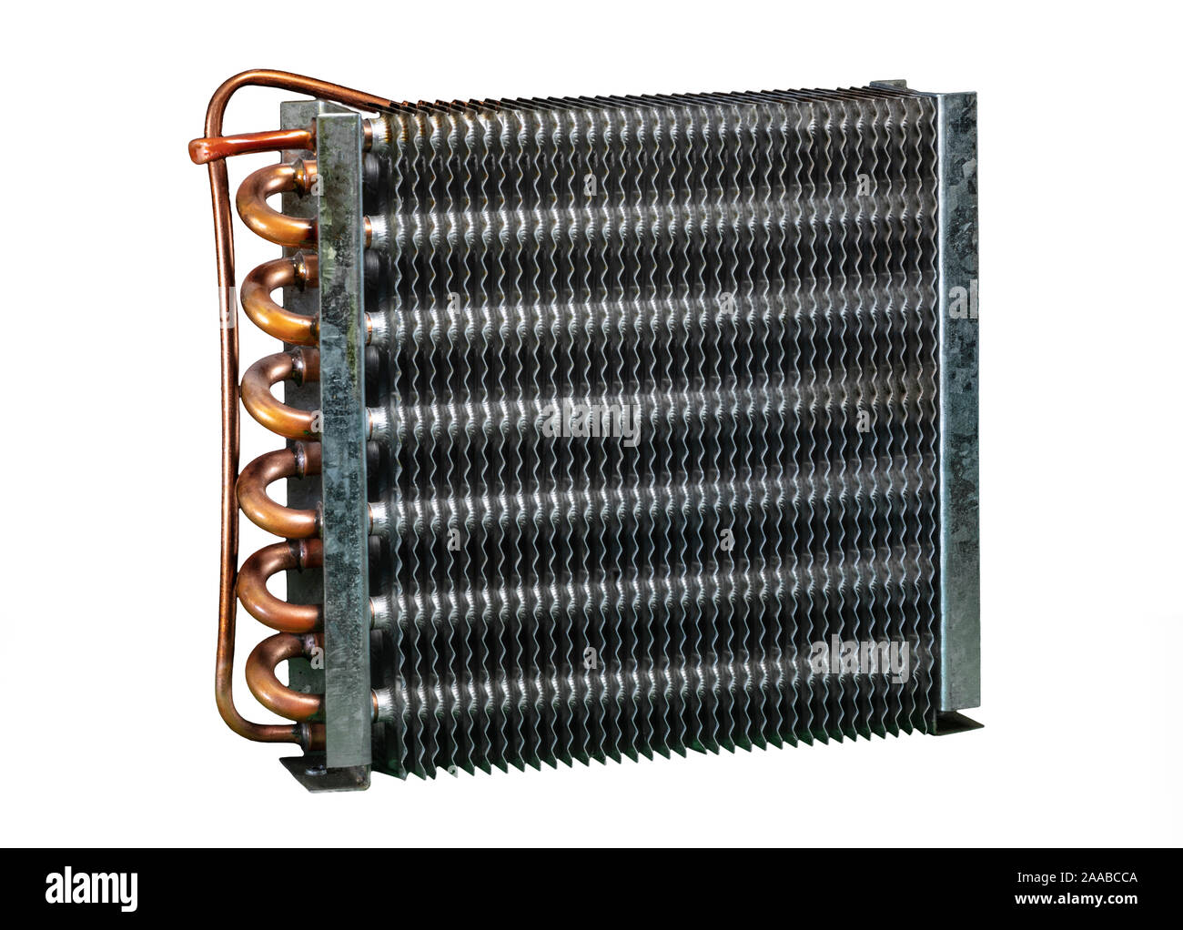 Refrigerator Compressor Condenser Unit for Heat Dissipation Stock Photo