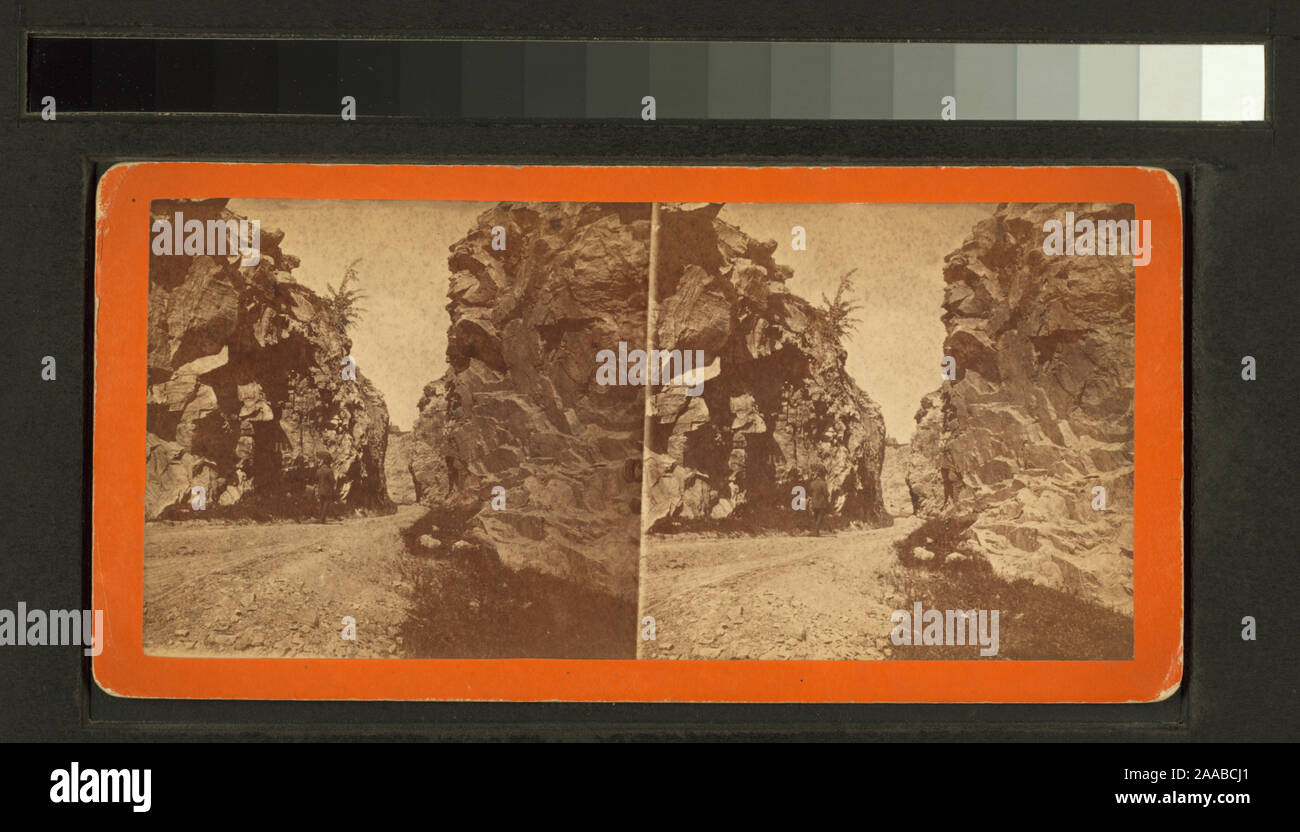 Cut in Williams' quarry, looking west.; Cut in Williams' quarry