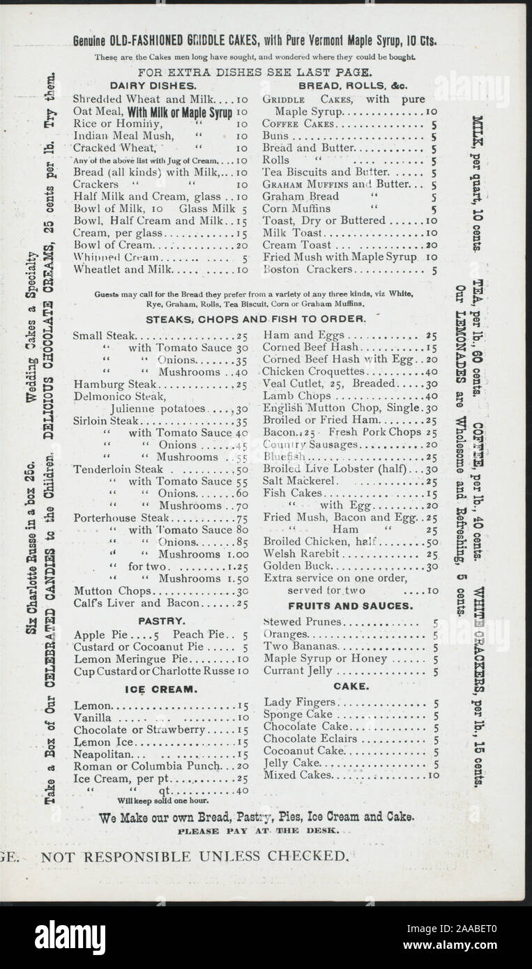 Priced Menu Daily Specials Transportation Directions List Of