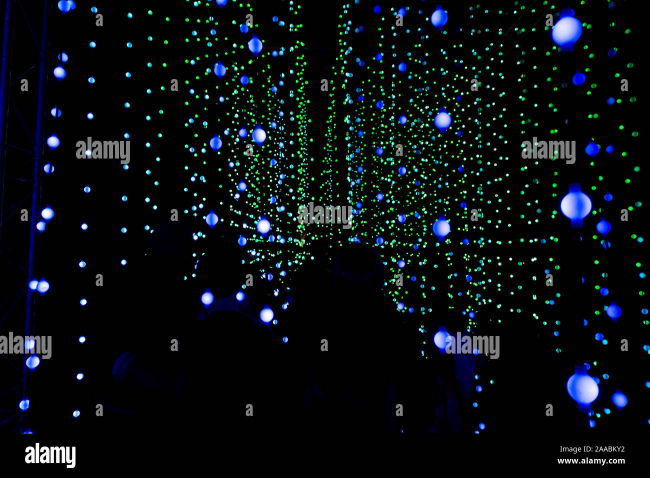 LONDON, ENGLAND, UK JANUARY 04 2019 Christmas lights display at