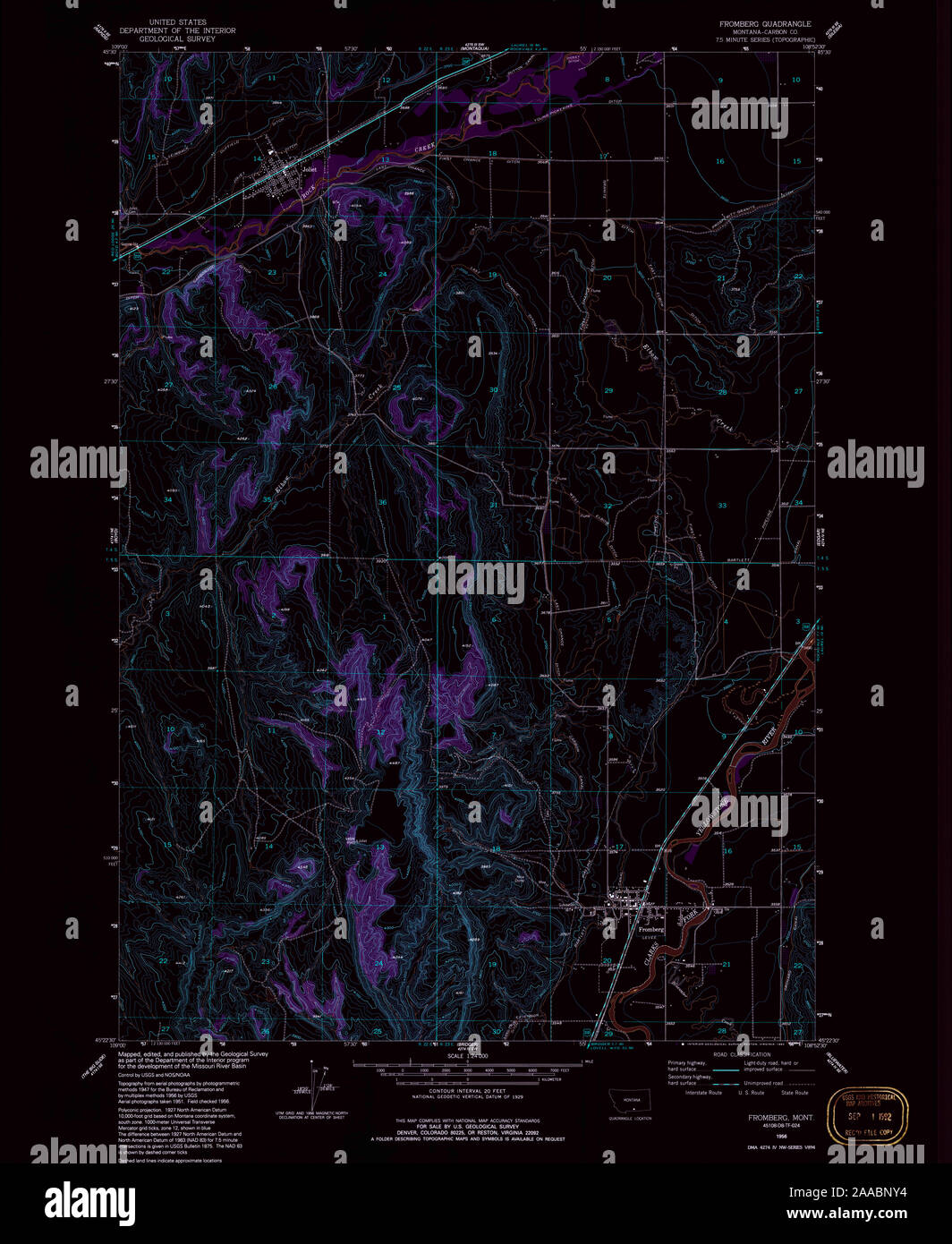 Map of fromberg hires stock photography and images Alamy