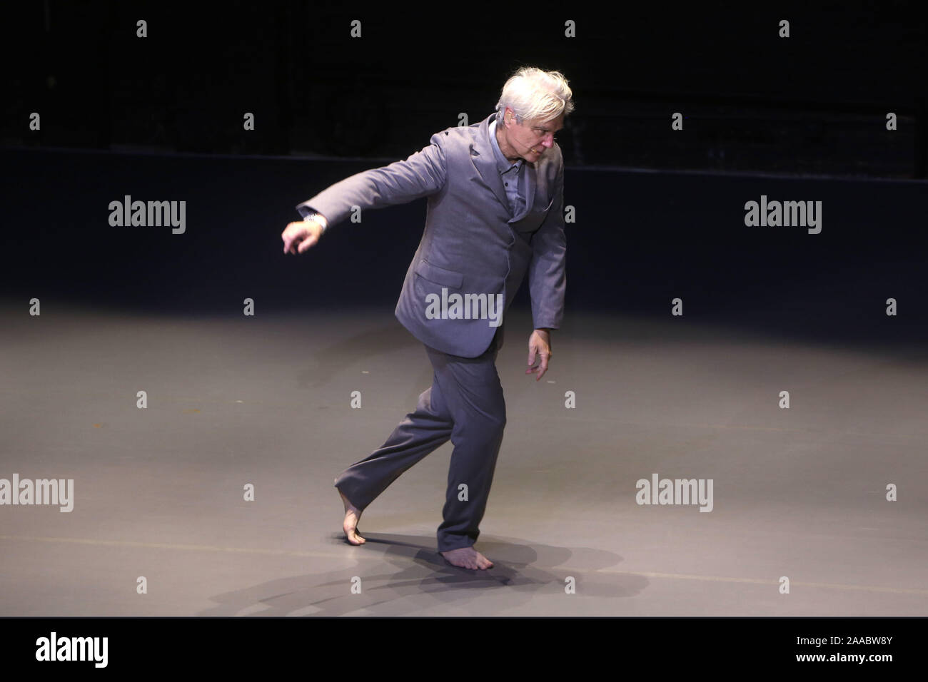 Opening Night For David Byrnes American Utopia At The Hudson Theatre Curtain Call Featuring