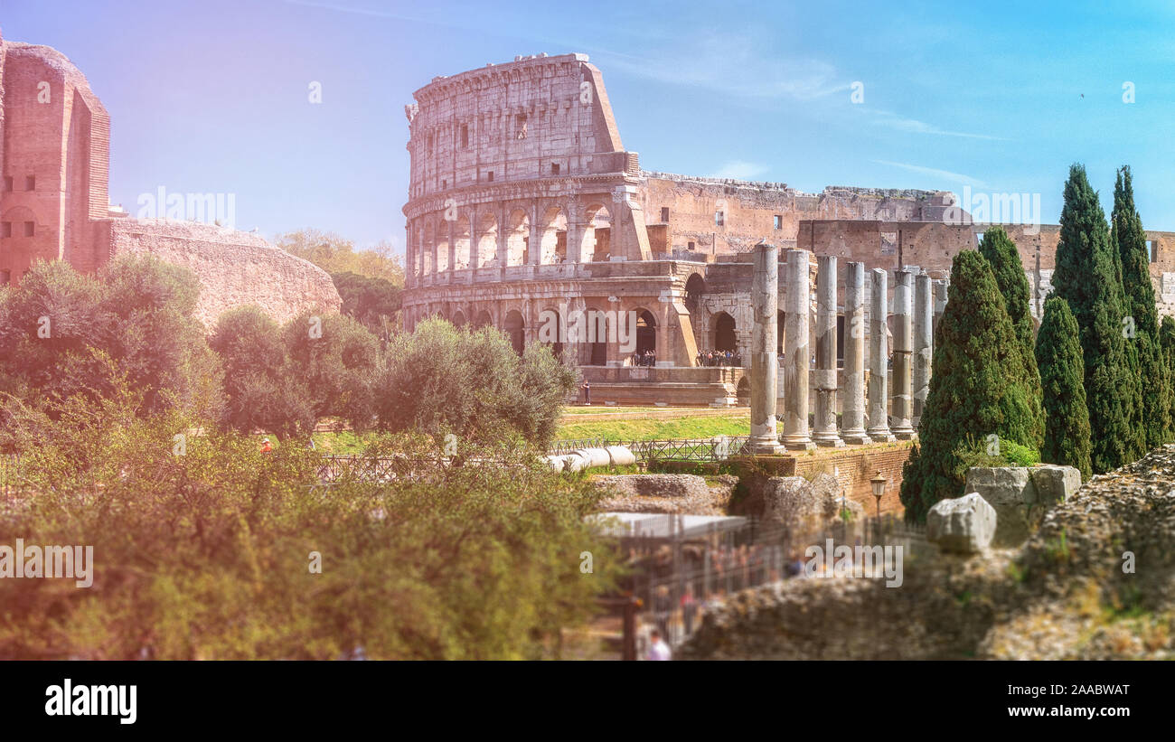 Flavian amphitheater amphitheatrum flavium hi-res stock photography and ...