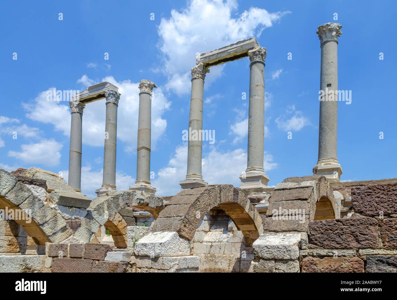 Agora of The ancient city of Smyrna in Izmir Stock Photo - Alamy