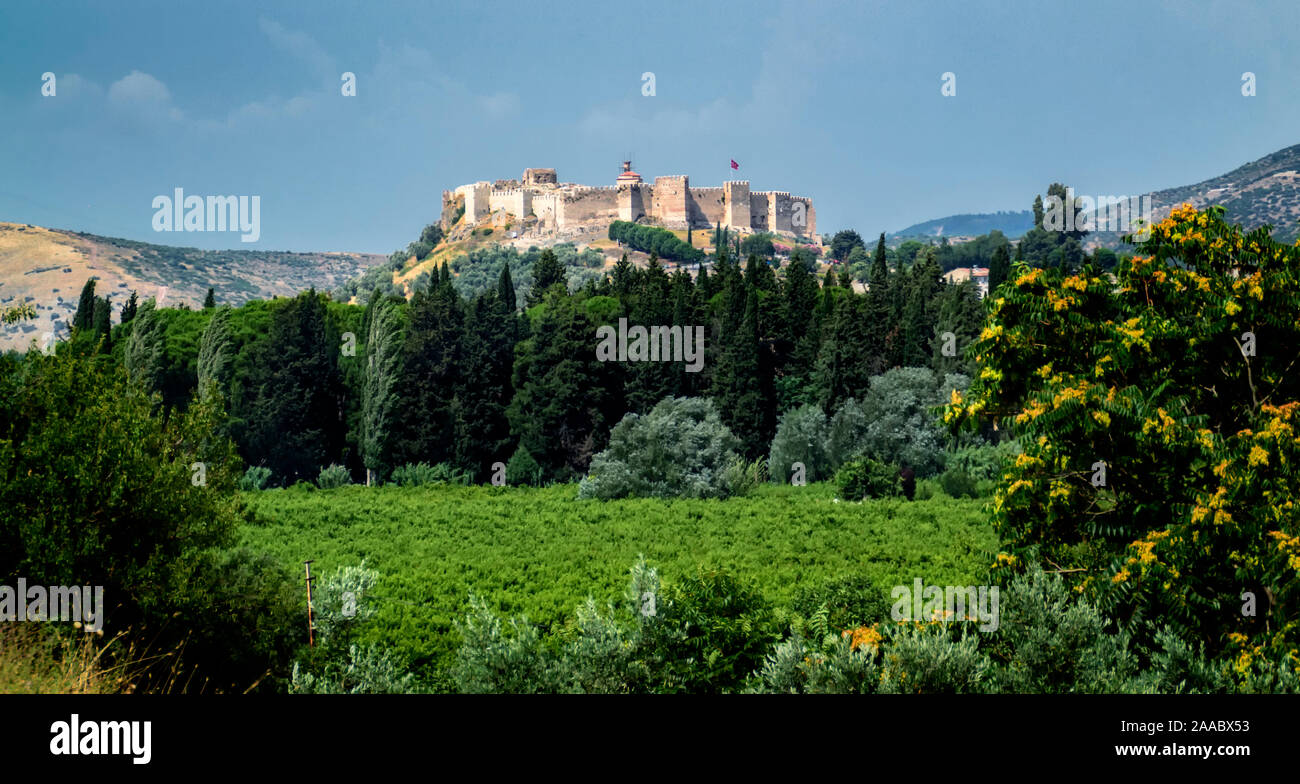 Ayasuluk Castle on Ayasuluk Hill, Selcuk, Ephesus, Turkey Stock Photo
