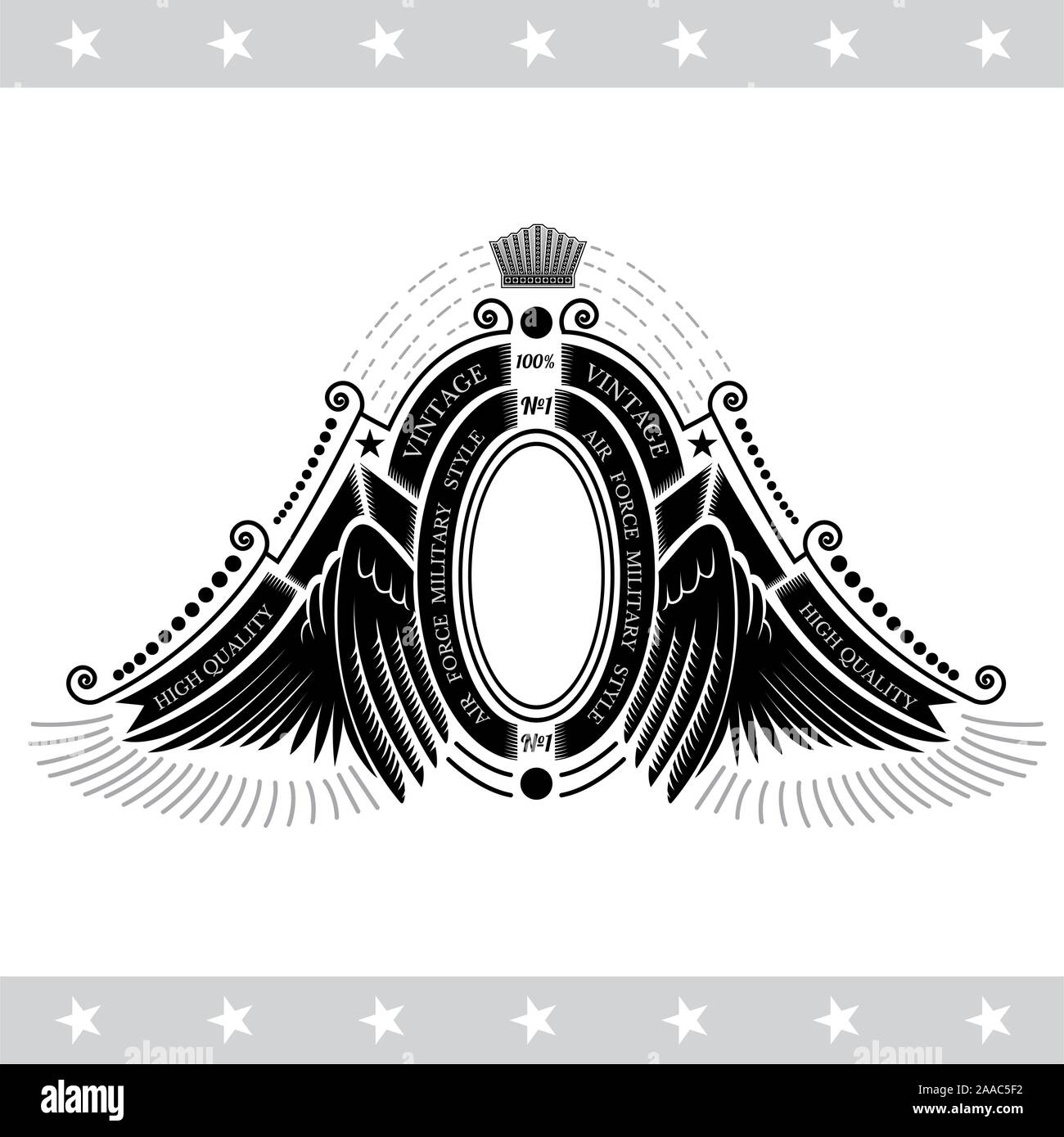 Vintage oval ribbons Stock Vector Images Alamy