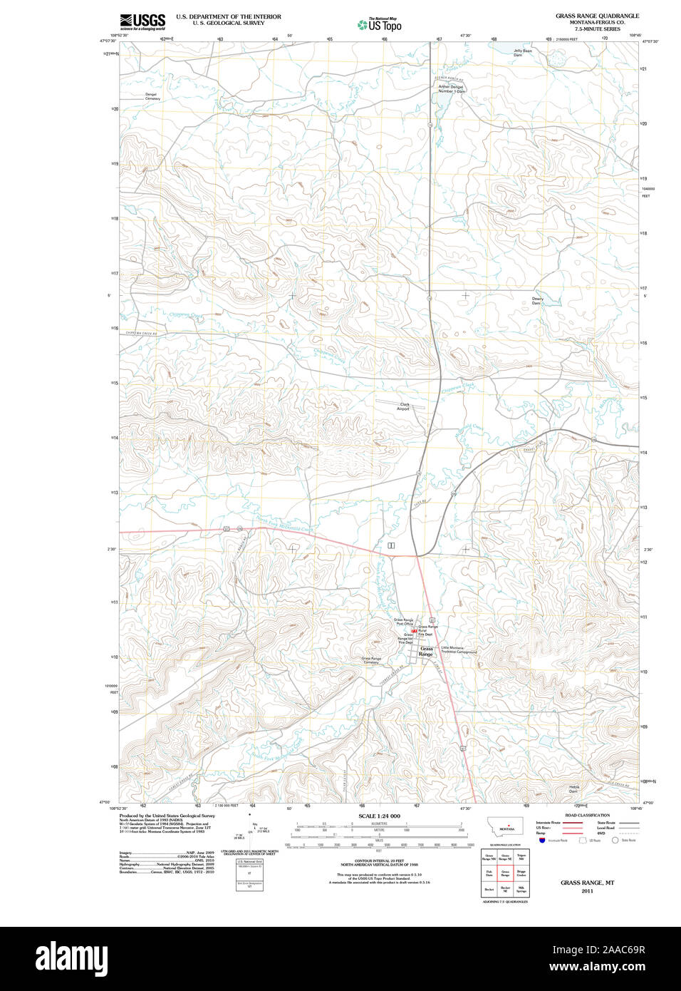 Grass range montana map hires stock photography and images Alamy