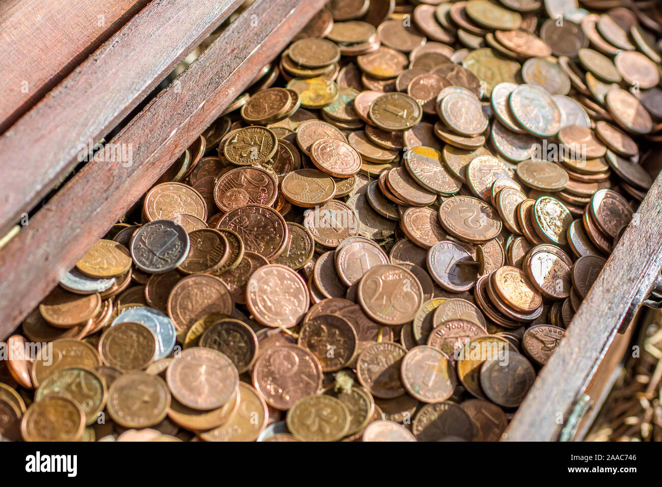 Wealth thanks to precious treasure Stock Photo