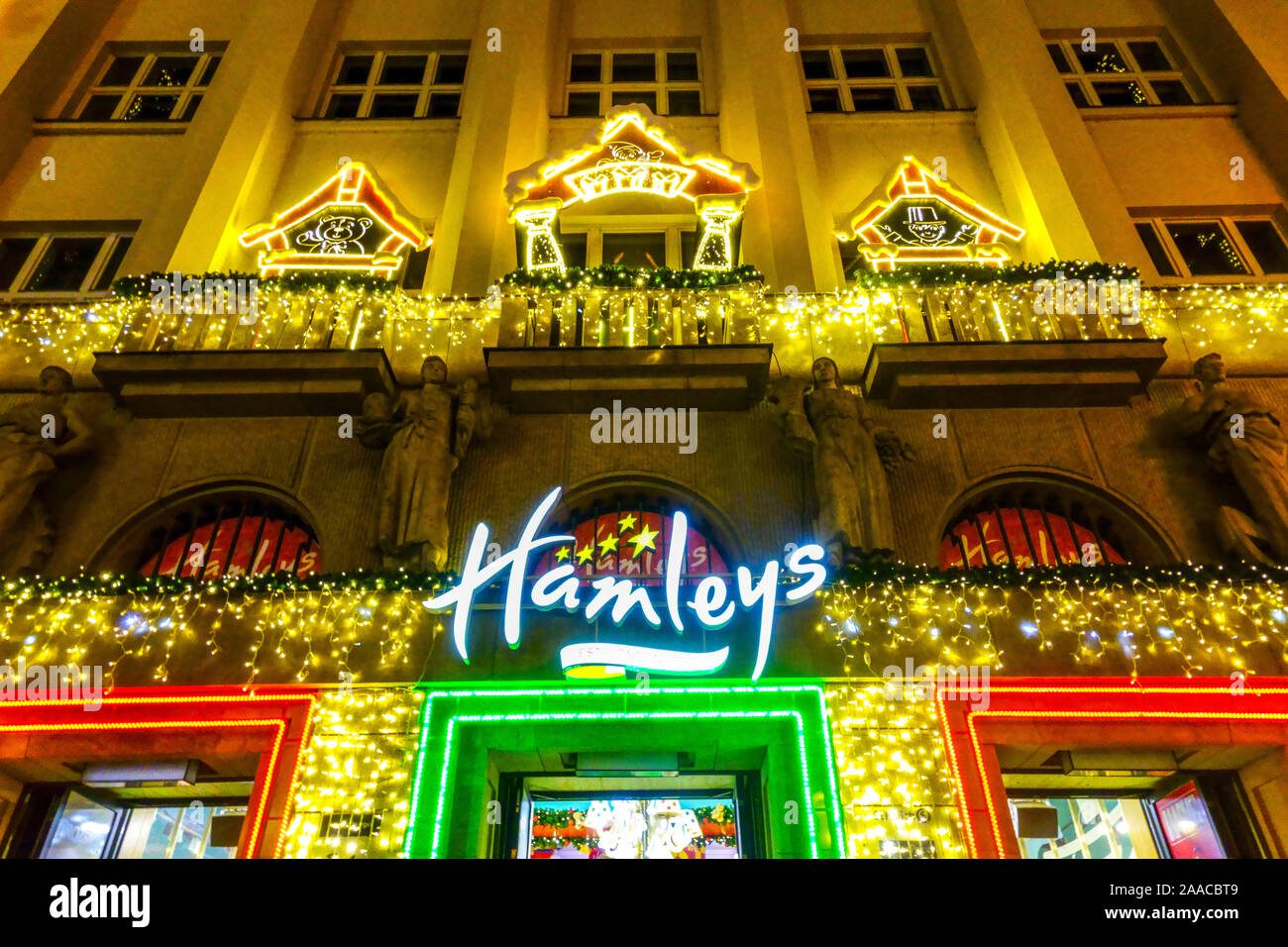 Hamley S Toy Shop Store Na Prikope Street Prague Czech Republic Stock Photo Alamy