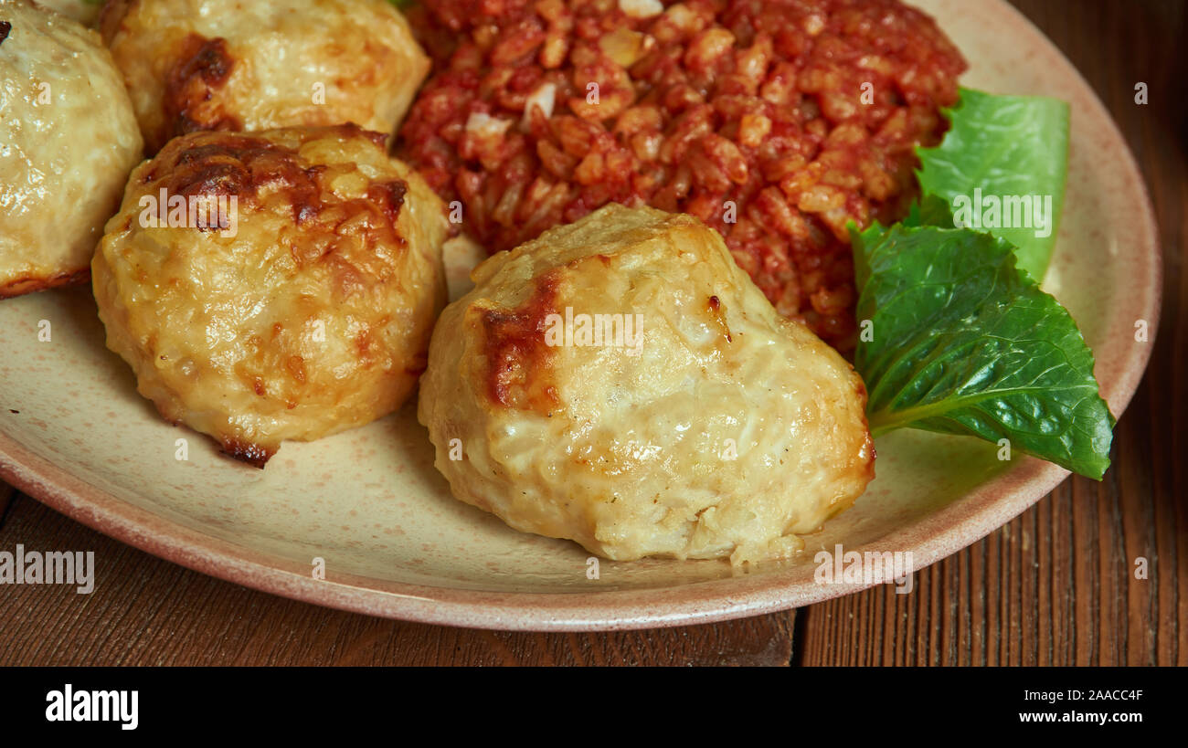 Burkinabe Spiced Lamb Balls, Burkina Faso cuisine, Traditional assorted