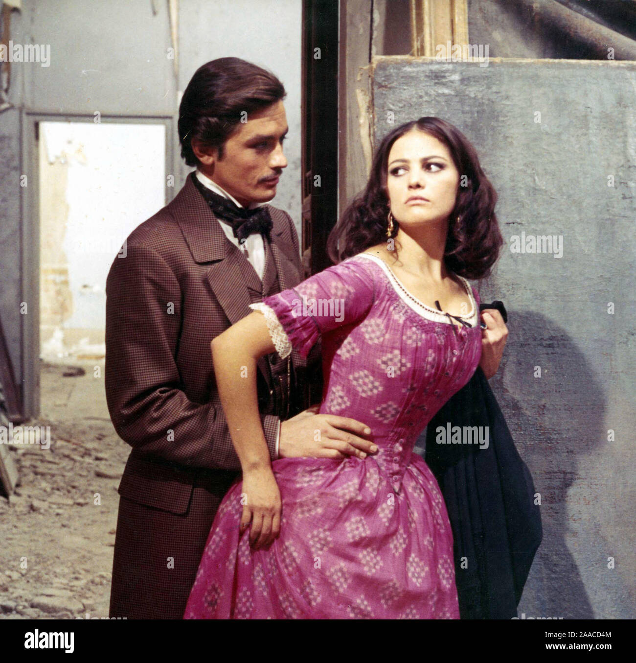 ALAIN DELON and CLAUDIA CARDINALE in THE LEOPARD (1963) -Original title: IL GATTOPARDO-, directed by LUCHINO VISCONTI. Credit: TITANUS / Album Stock Photo