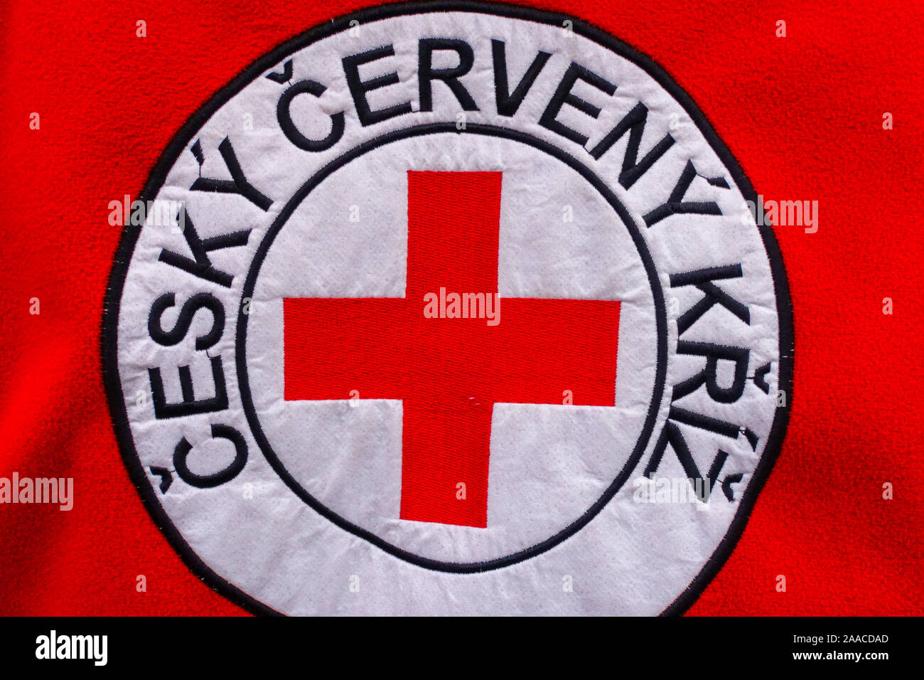 Czech Red Cross Logo Cesky Cerveny Kriz Stock Photo Alamy