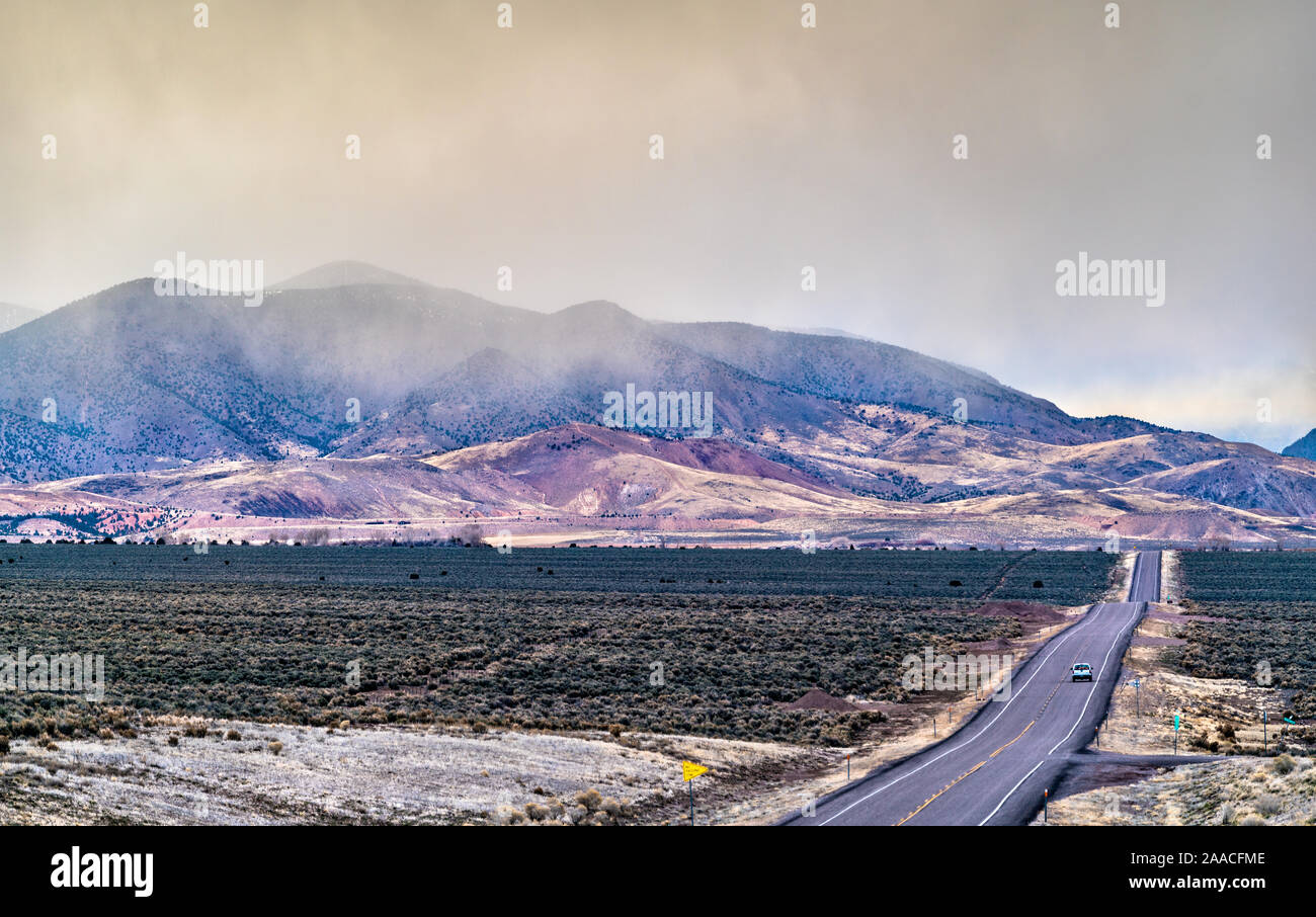 U.S. Route 89 at Fishlake National Forest in Utah Stock Photo Alamy