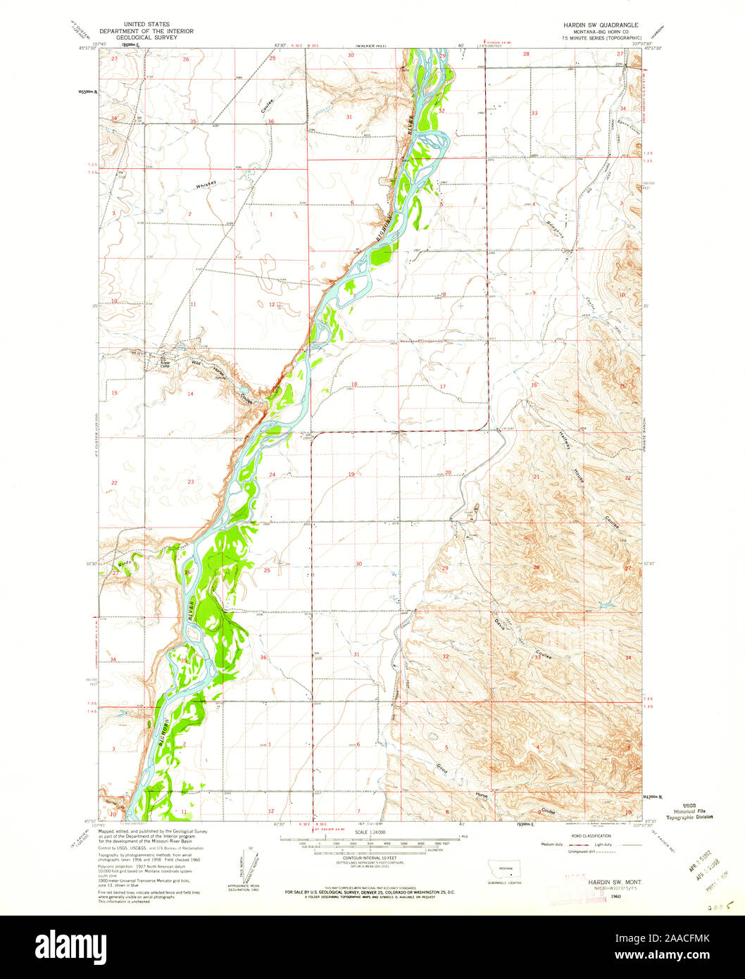 Hardin montana map hires stock photography and images Alamy