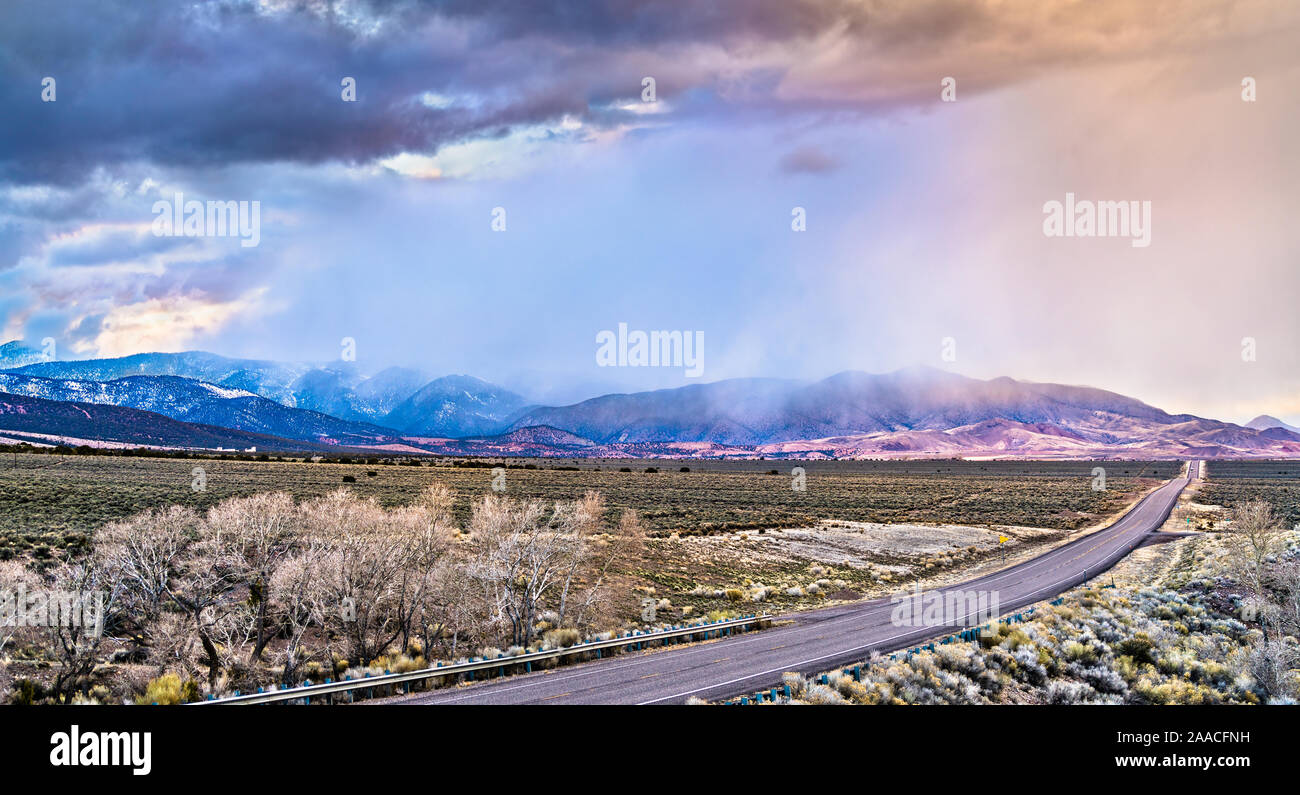 U.S. Route 89 at Fishlake National Forest in Utah Stock Photo Alamy