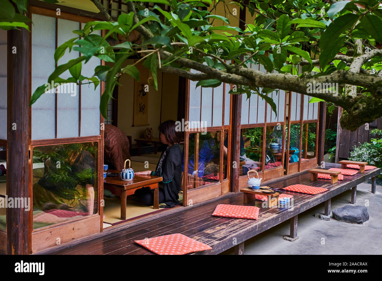 Japan, Honshu island, Kansai region, Kyoto, KazariyaAburiMochi tea