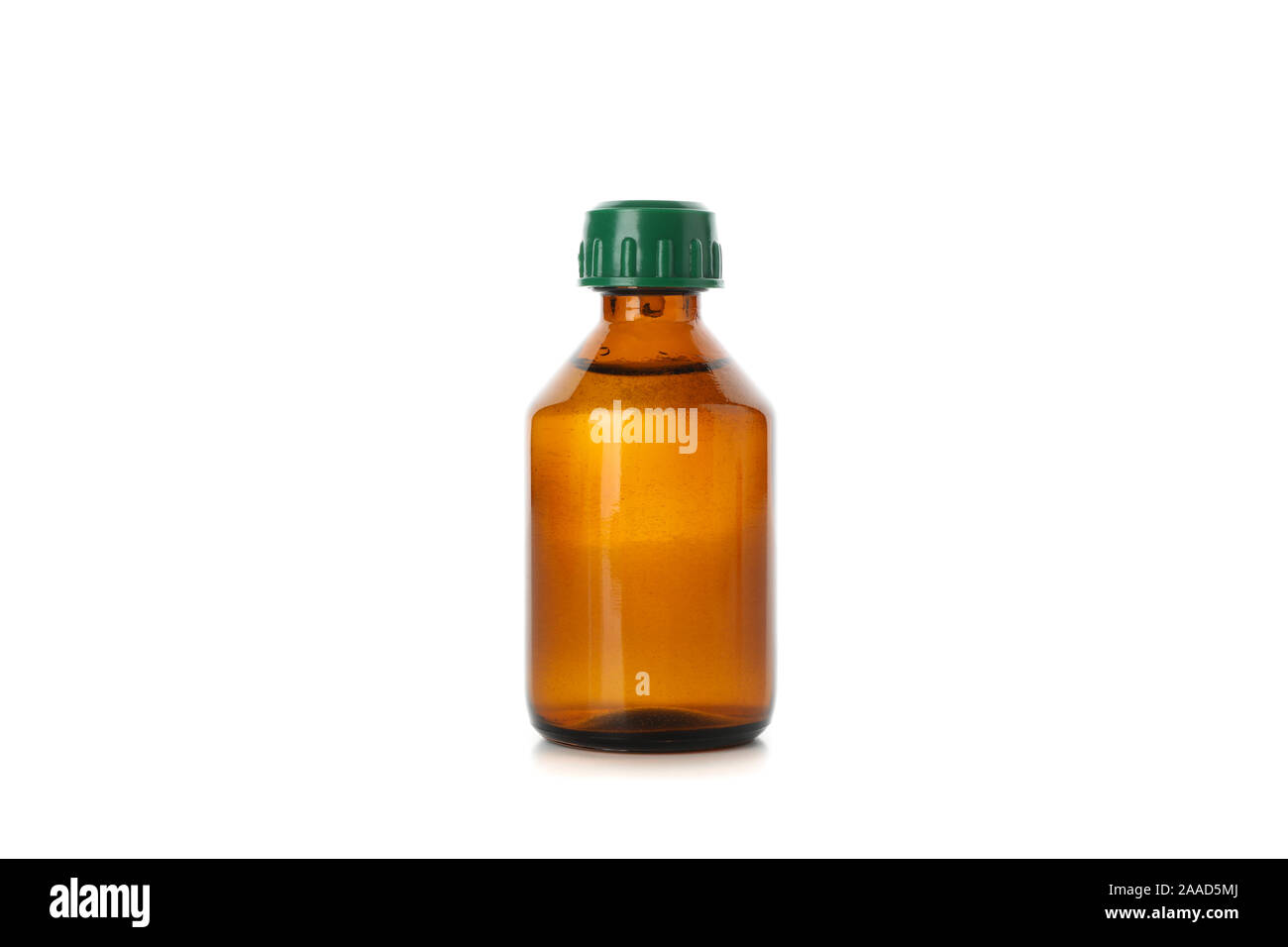 Brown glass medical bottle isolated on white background Stock Photo Alamy