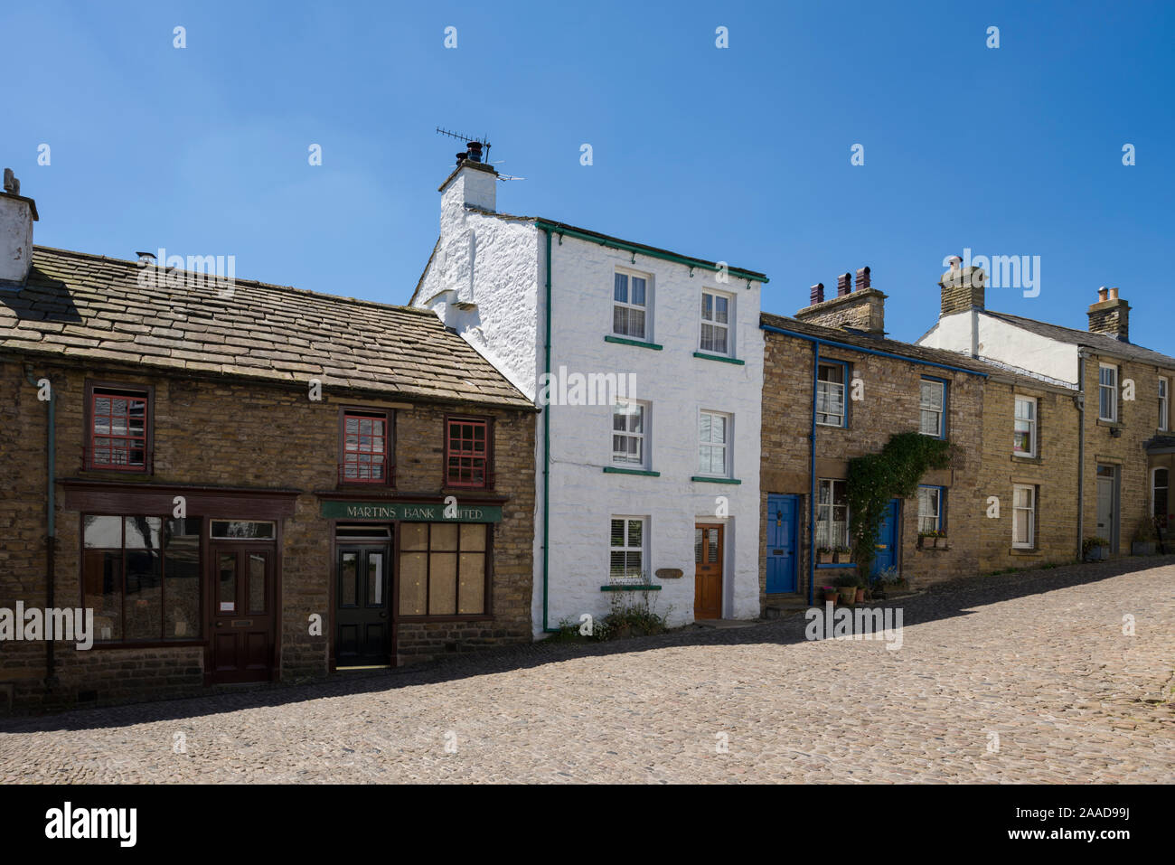 Terraced cottages in the village of Dent in Dentdale in the Yorkshire