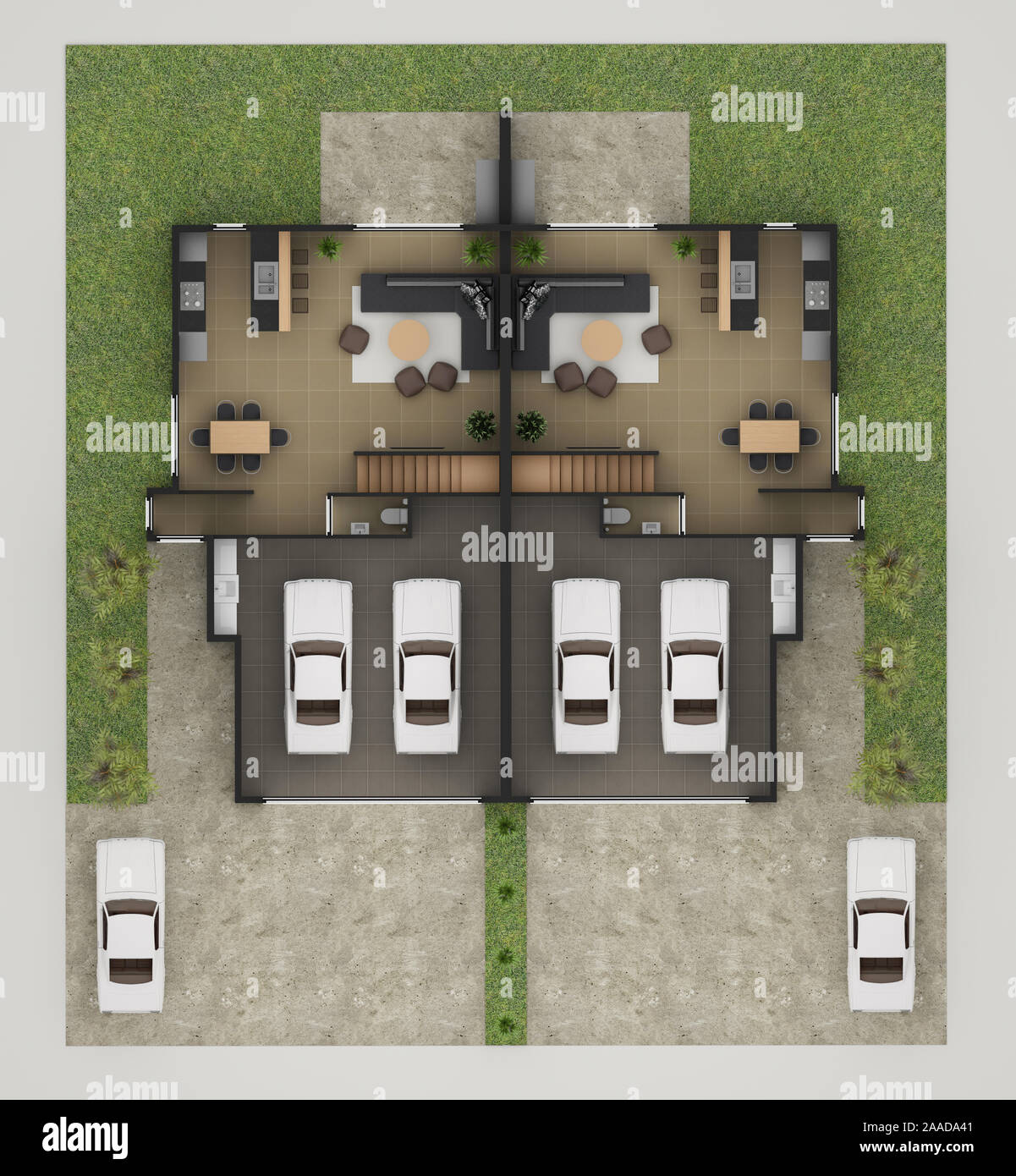 Floor Plan Of Residential House4 Stock Photo - Alamy