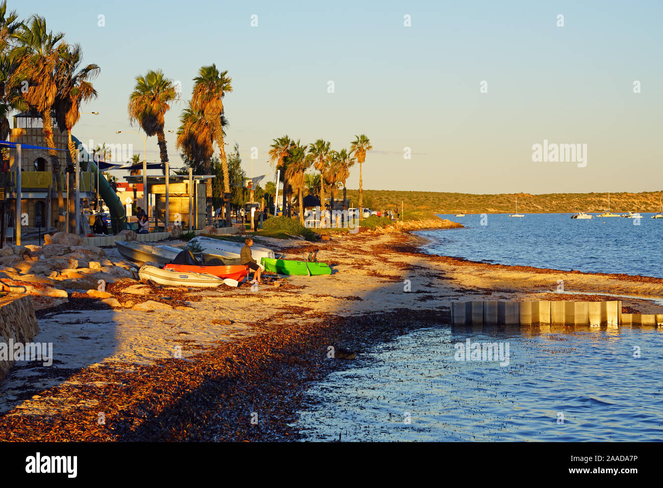 DENHAM, AUSTRALIA -7 JUL 2019- View of the town of Denham, Shark Bay,  Western Australia Stock Photo - Alamy