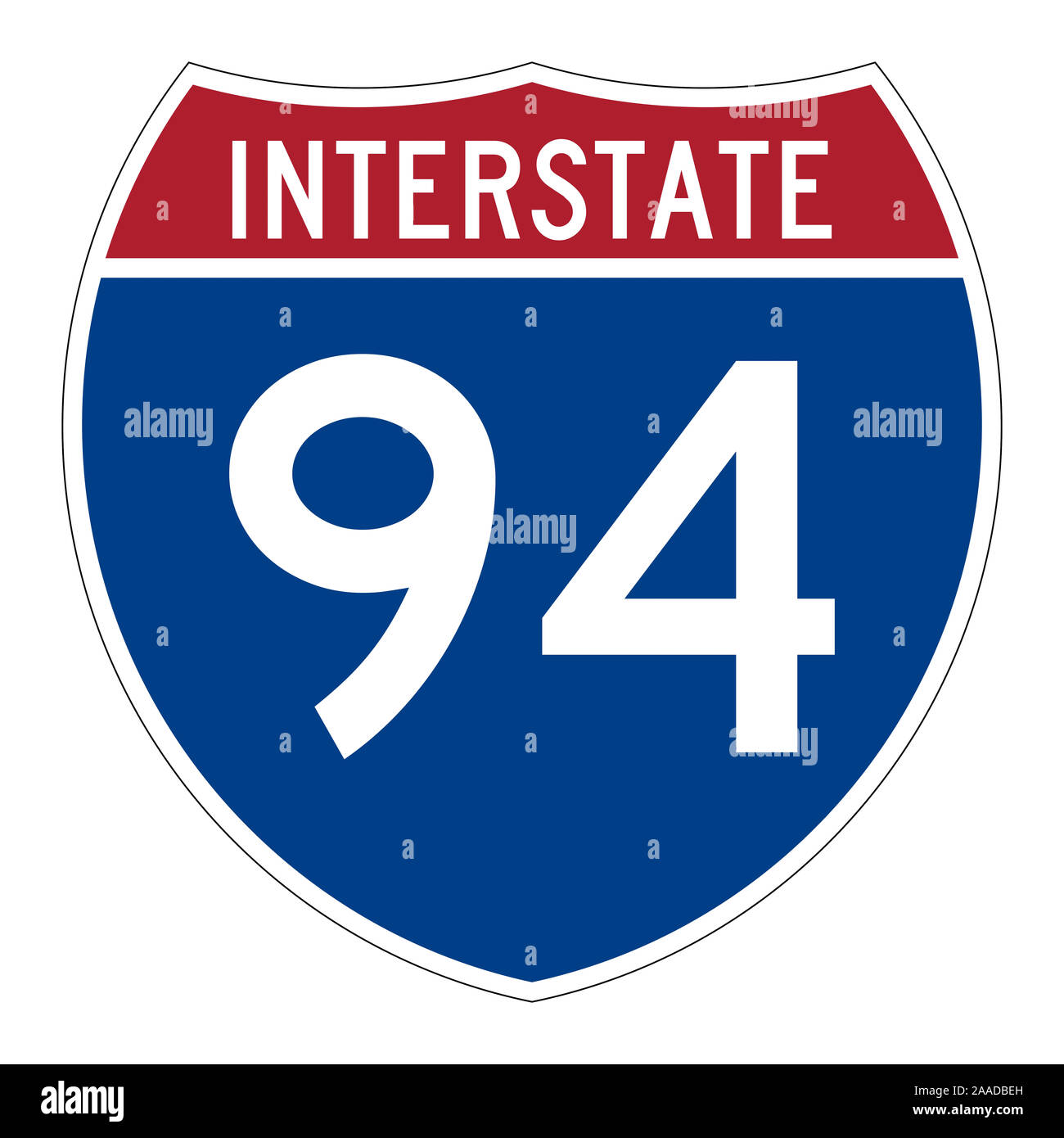 Interstate highway 94 road sign Stock Photo - Alamy