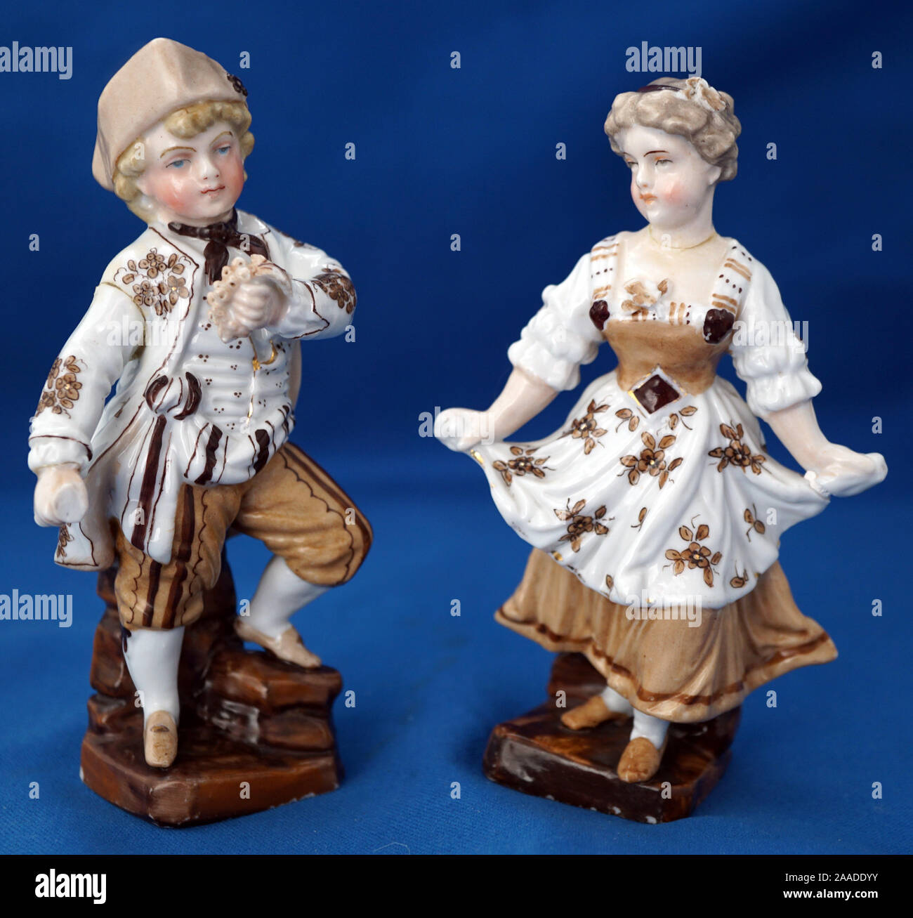 Antique Continental Porcelain Figurine Stock Photo Alamy