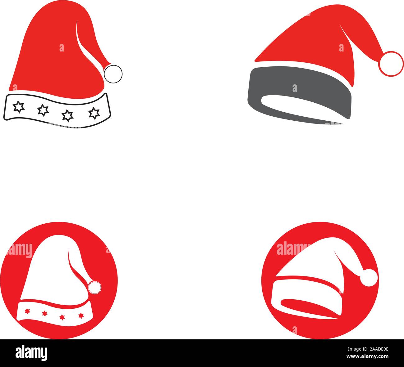Santa hat vector template Stock Vector Image &amp; Art - Alamy