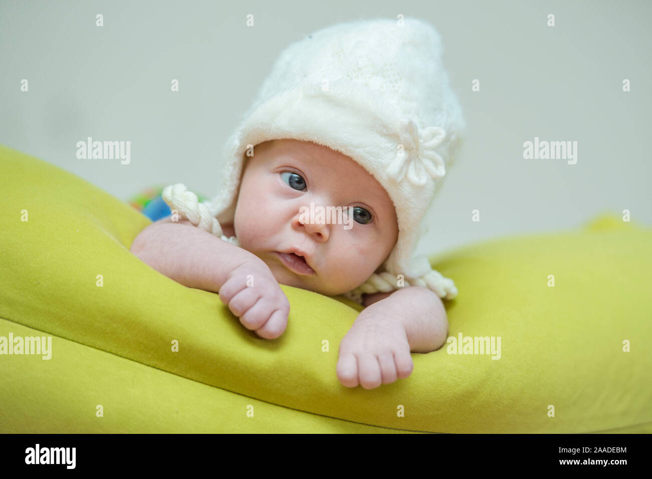 Baby mit Haube - baby Stock Photo