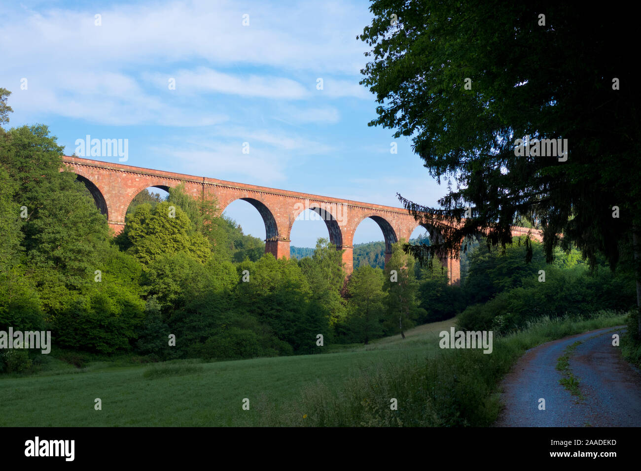 Bundesrepublik Deutschland,Hessen,Erbach im Odenwald,Himbächl-Viadukt Stock Photo