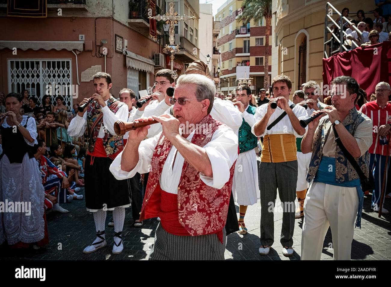 Spain Algemesì (Valencia): Feast of the Mare de Deu de la Salut: Group of  Musician Stock Photo