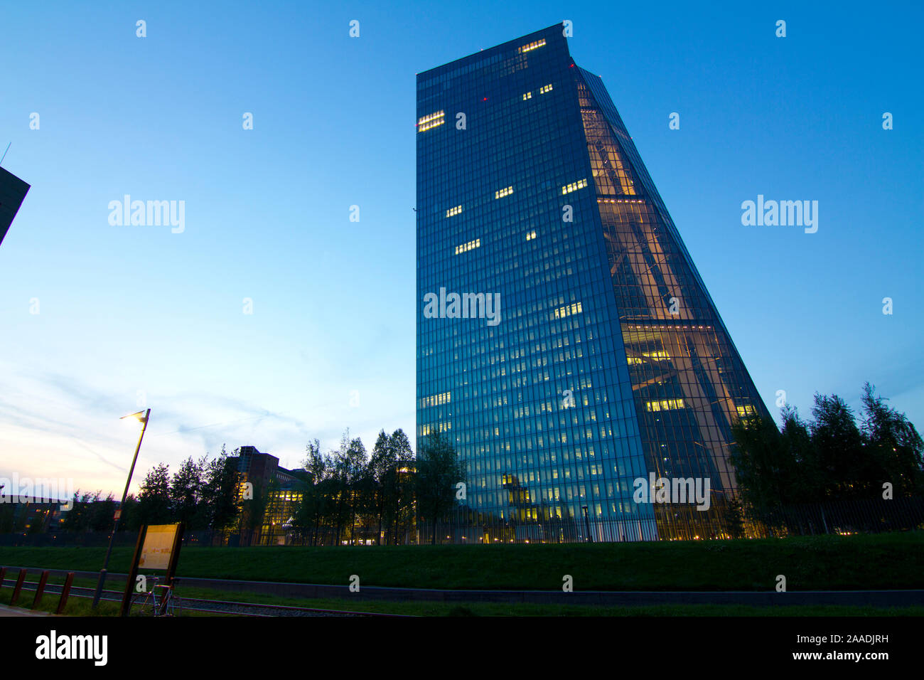 Bundesrepublik Deutschland,Hessen,Frankfurt,Gebäude der Europäischen Zentralbank EZB, nur redaktionell, no pr Stock Photo