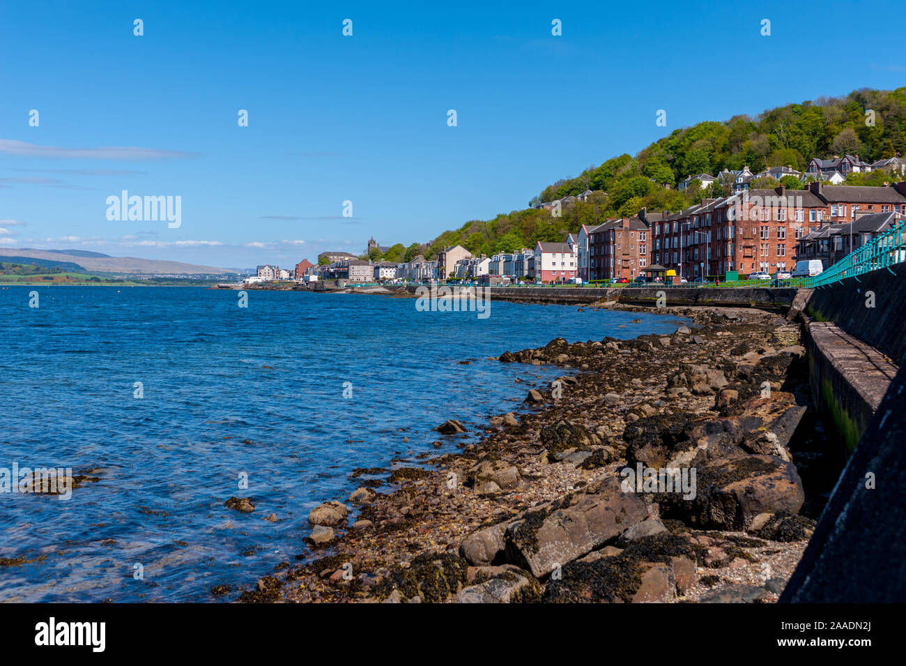 The seafront at Gourock Stock Photo