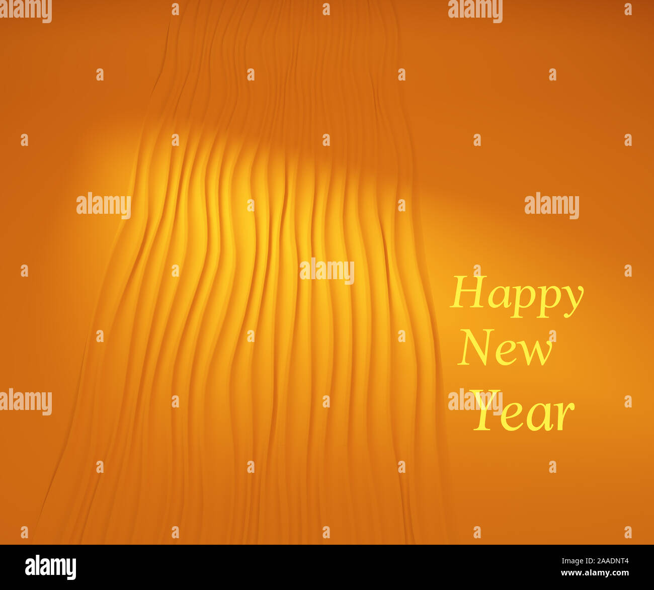 Happy New Year Orange Background Stock Photo Alamy