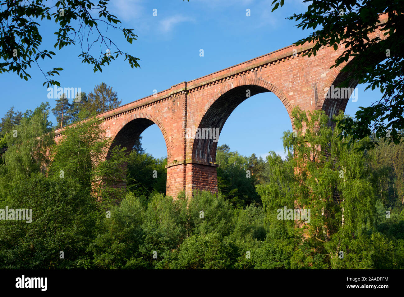 Deutschland,Hessen,Erbach im Odenwald,Himbächl-Viadukt Stock Photo