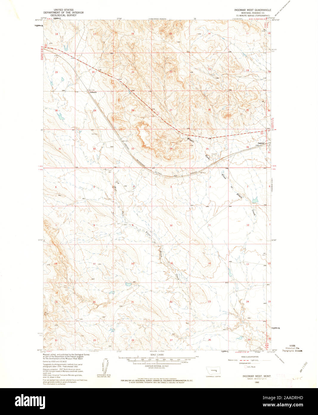 Map of ingomar montana hires stock photography and images Alamy