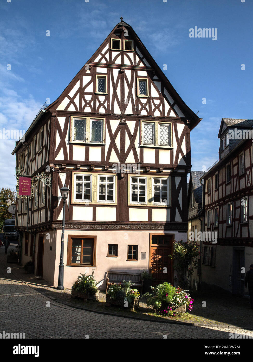 Traditional half-timbered house in Limburg, Bavaria, Germany Stock ...