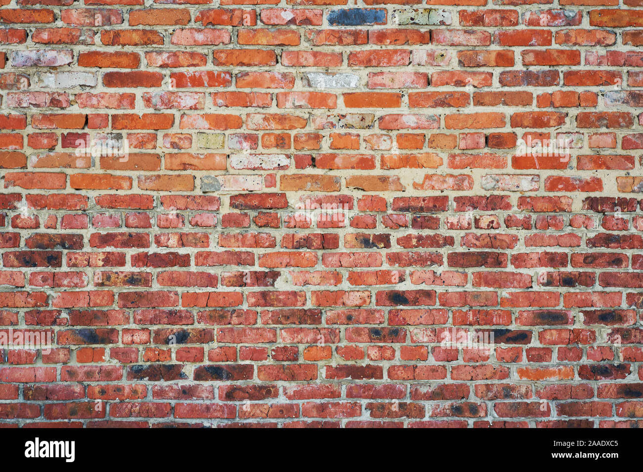 old red brick wall texture background Stock Photo