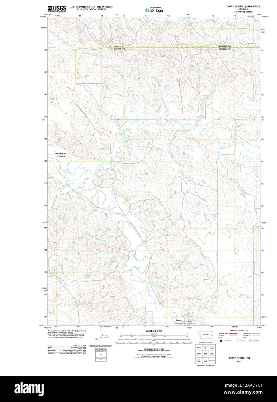 Ismay montana map hires stock photography and images Alamy