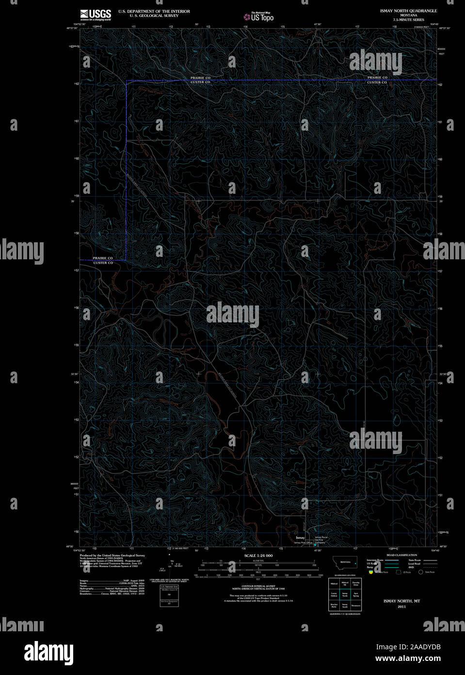 Ismay montana map hires stock photography and images Alamy