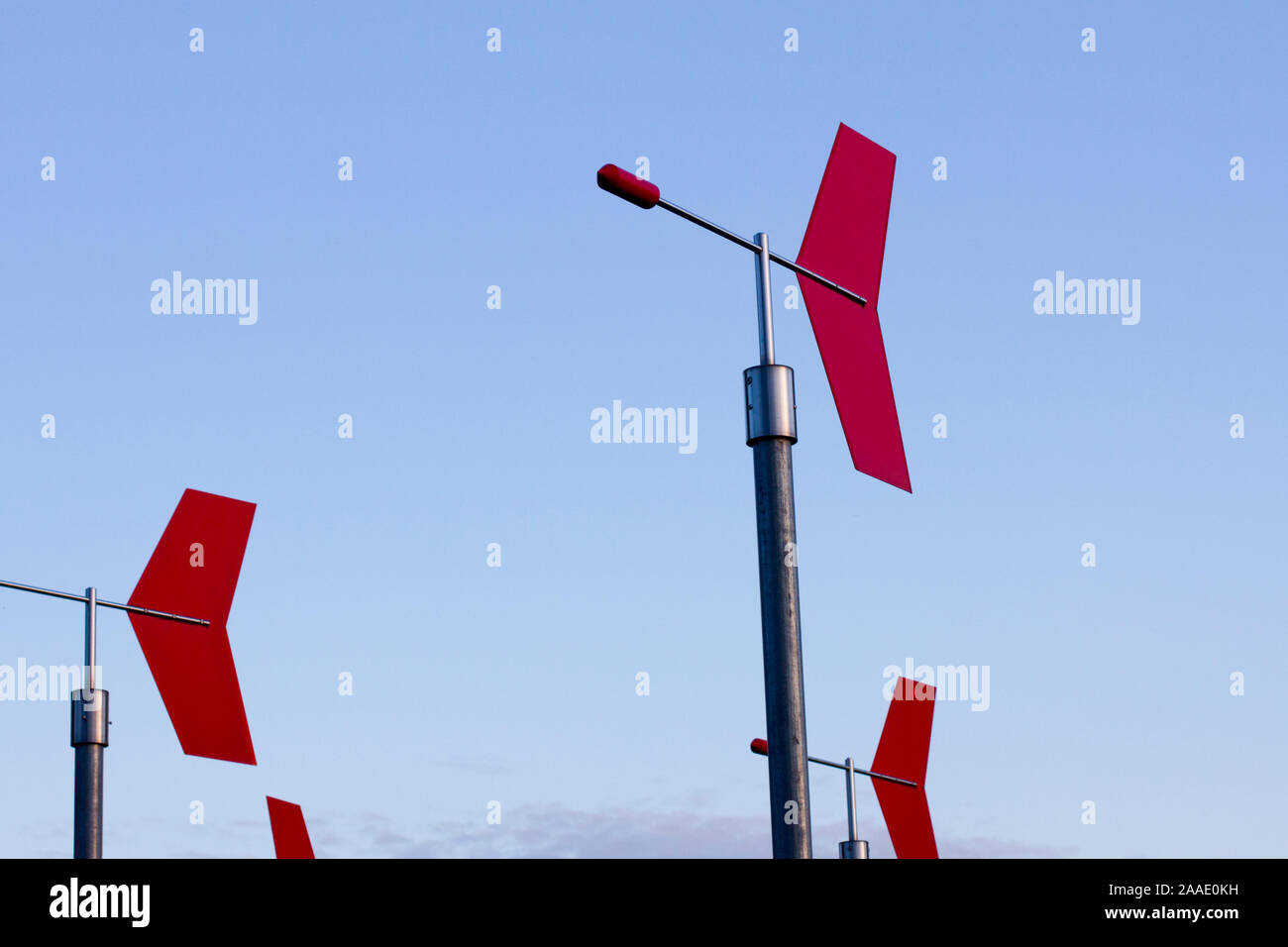 Windrichtungsanzeiger Wetterpark Offenbach Stock Photo