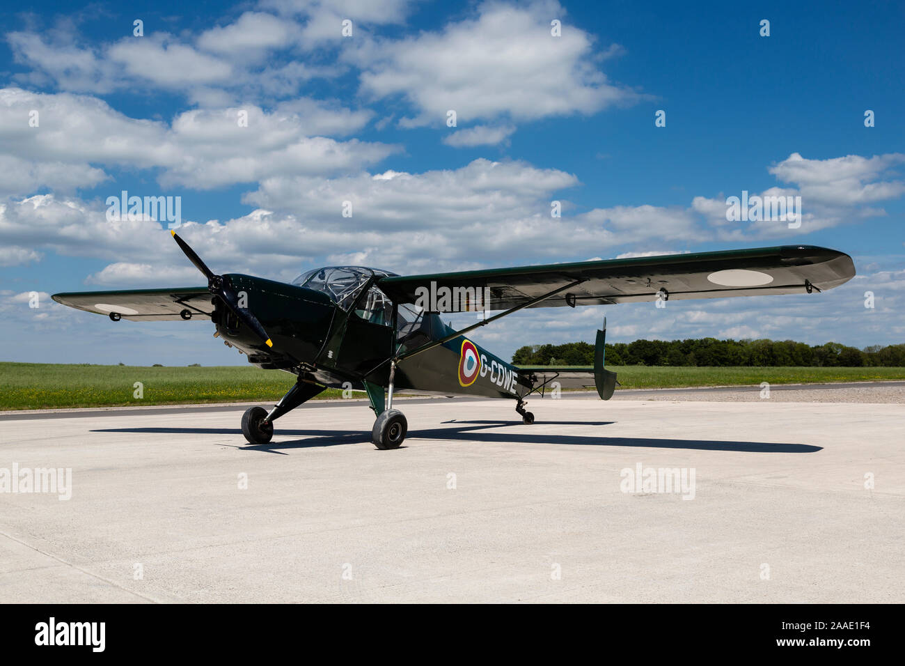 NORD NC856, registration G-CDWE, at Dunkeswell, Devon. Built 1950. Stock Photo