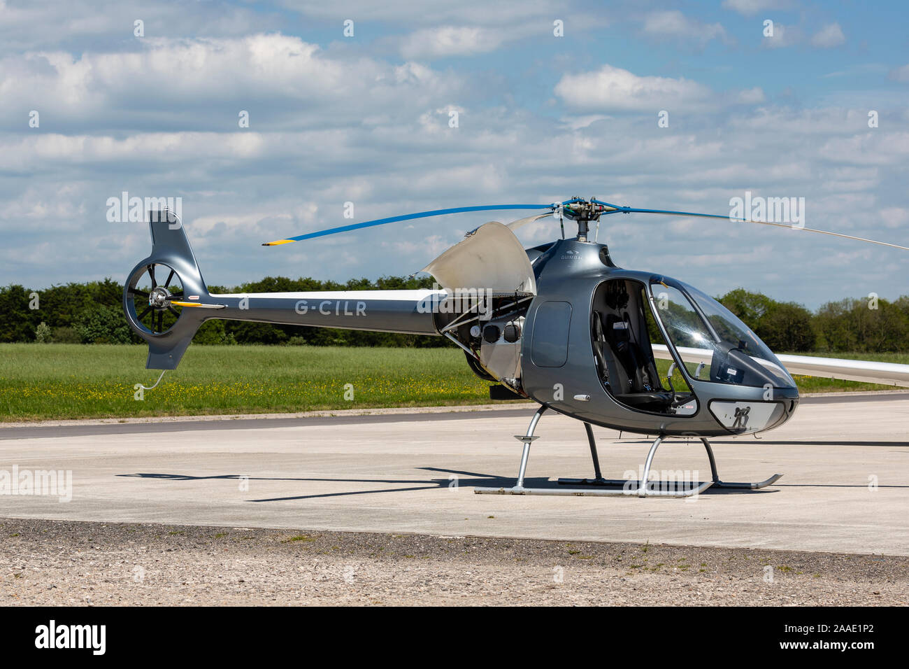 GUIMBAL CABRI G2 helicopter at Dunkeswell, Devon. Stock Photo