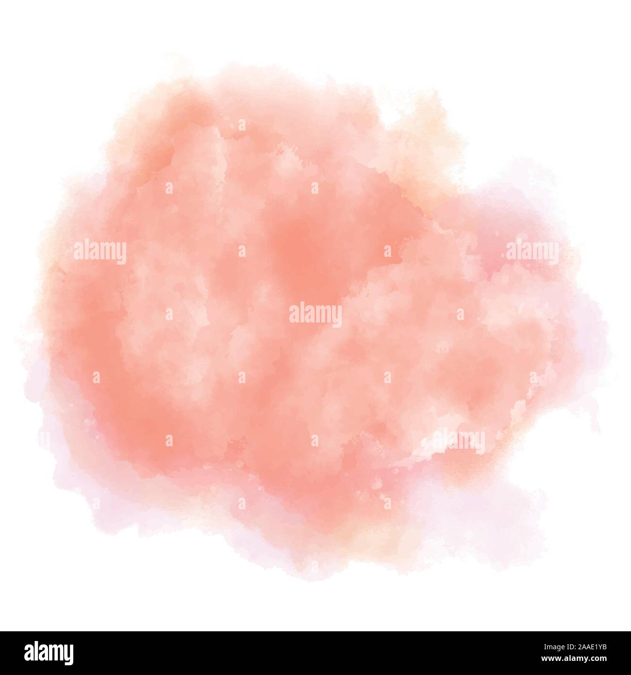 Watercolor Background. Red, orange and pink paint splash on paper. Textured vector illustration. Brush stroke. Stock Vector
