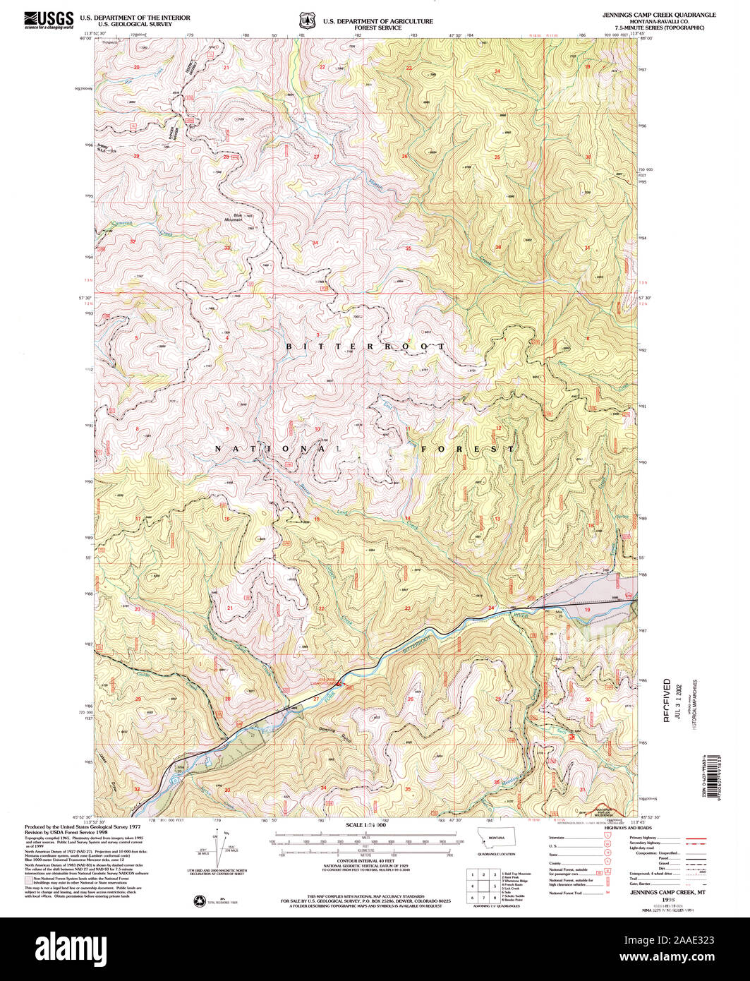 Camp creek map hi-res stock photography and images - Alamy