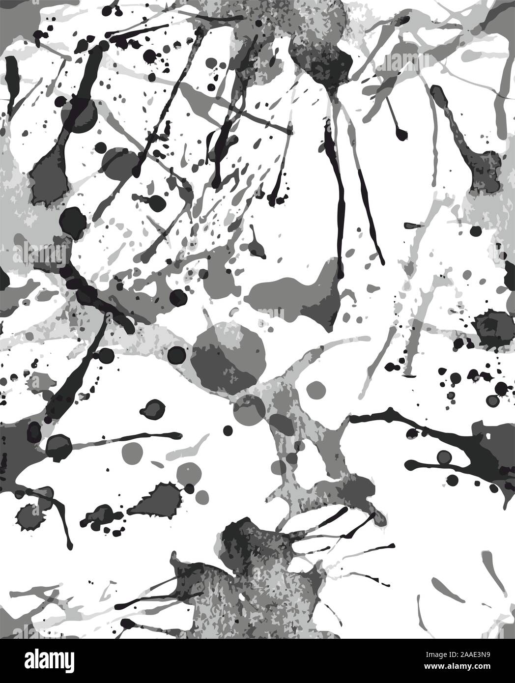 Seamless grunge,splash vector pattern,brush strokes background,watercolor,ink. Stock Vector