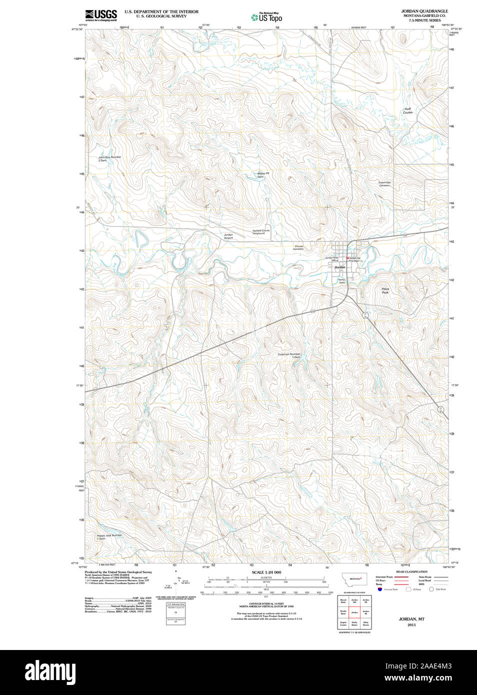 Map of jordan montana Cut Out Stock Images & Pictures Alamy