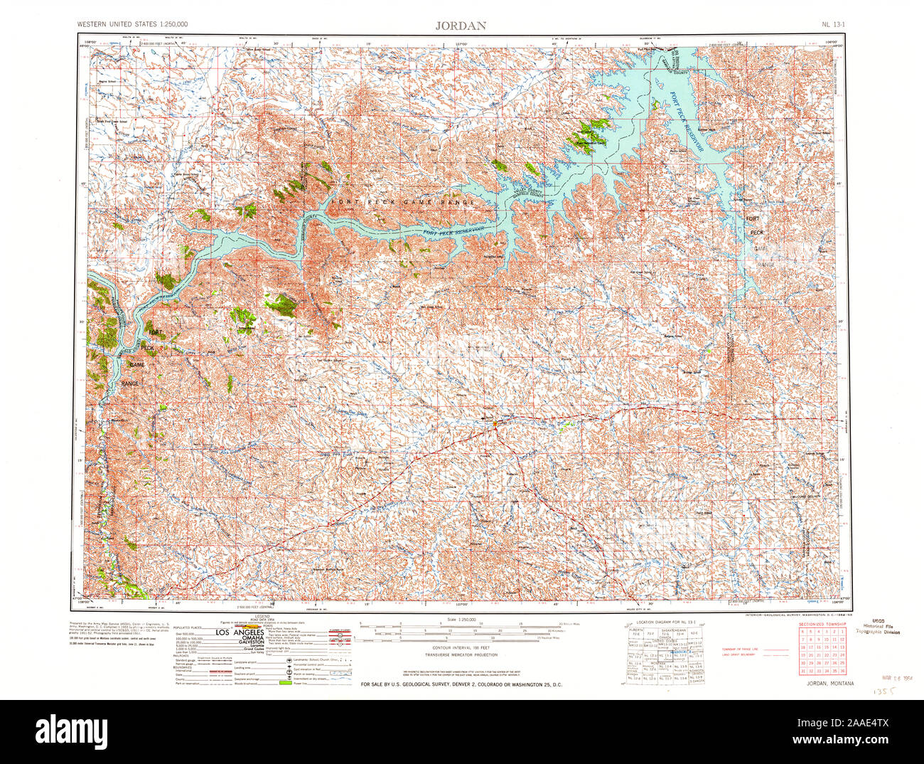 Map Of Jordan Montana High Resolution Stock Photography and Images - Alamy