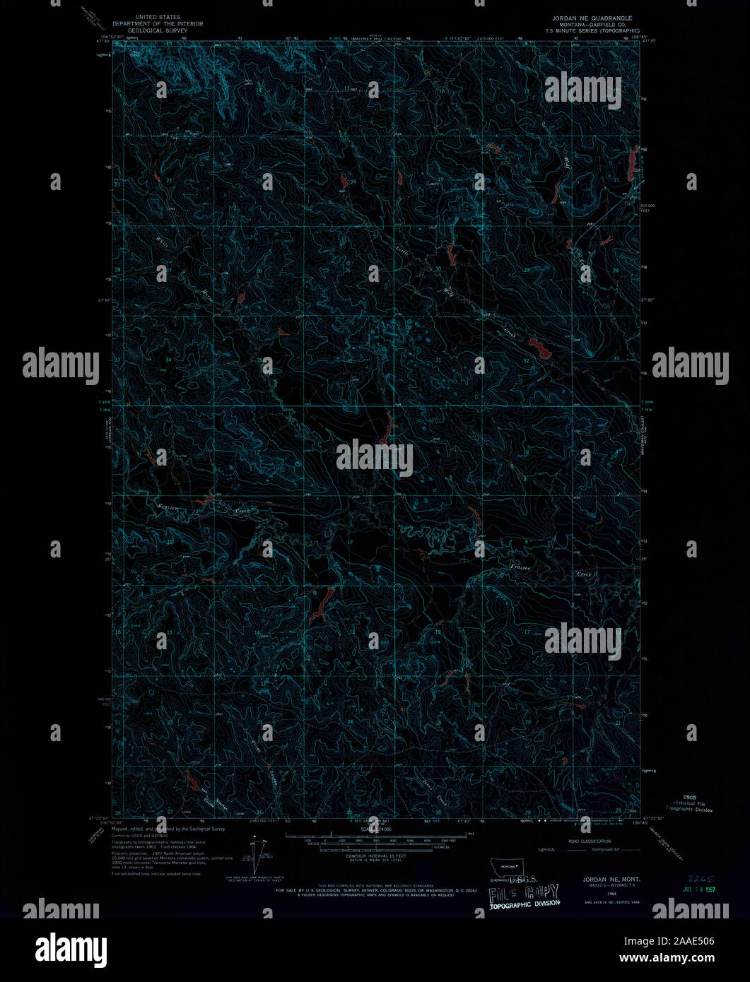 Jordan montana map hires stock photography and images Alamy