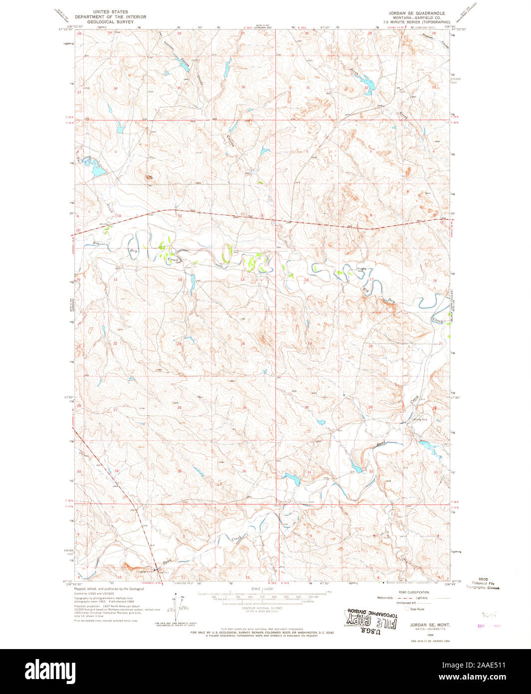 Map of jordan montana Cut Out Stock Images & Pictures Alamy